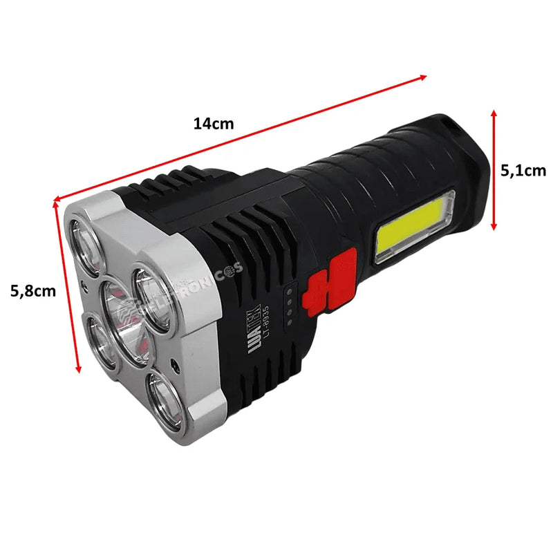 Lanterna Tática Militar Pro® - lanterna moderna e sofisticada, Com Super Luminosidade